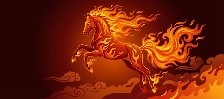 Red stallion vector 
