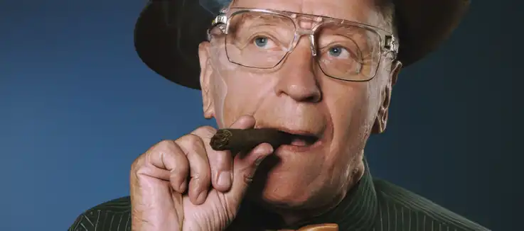 man with a cigar
